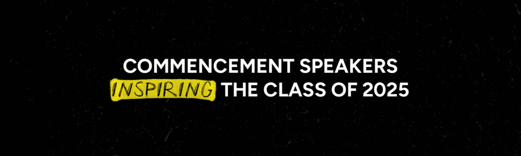 graduation keynote speakers, concept image.