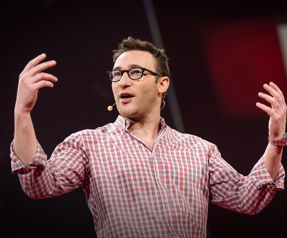 Book Simon Sinek, concept image.