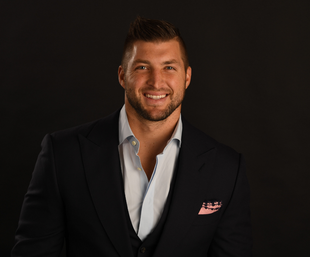 Book Tim Tebow, concept image.