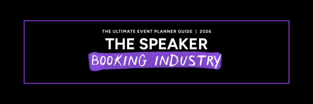 how to book a speaker, concept image.